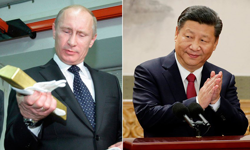 Dự trữ vàng của Nga, Trung đe dọa sự thống trị của Mỹ